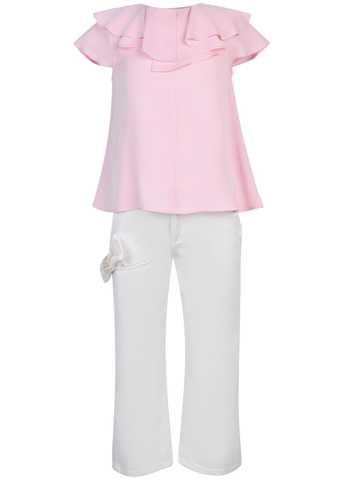 Комплект из джинсов и блузы