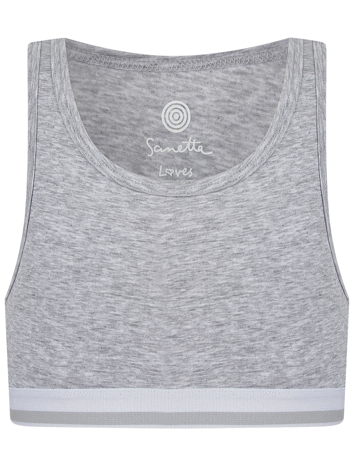 Бюстье цвета серый меланж