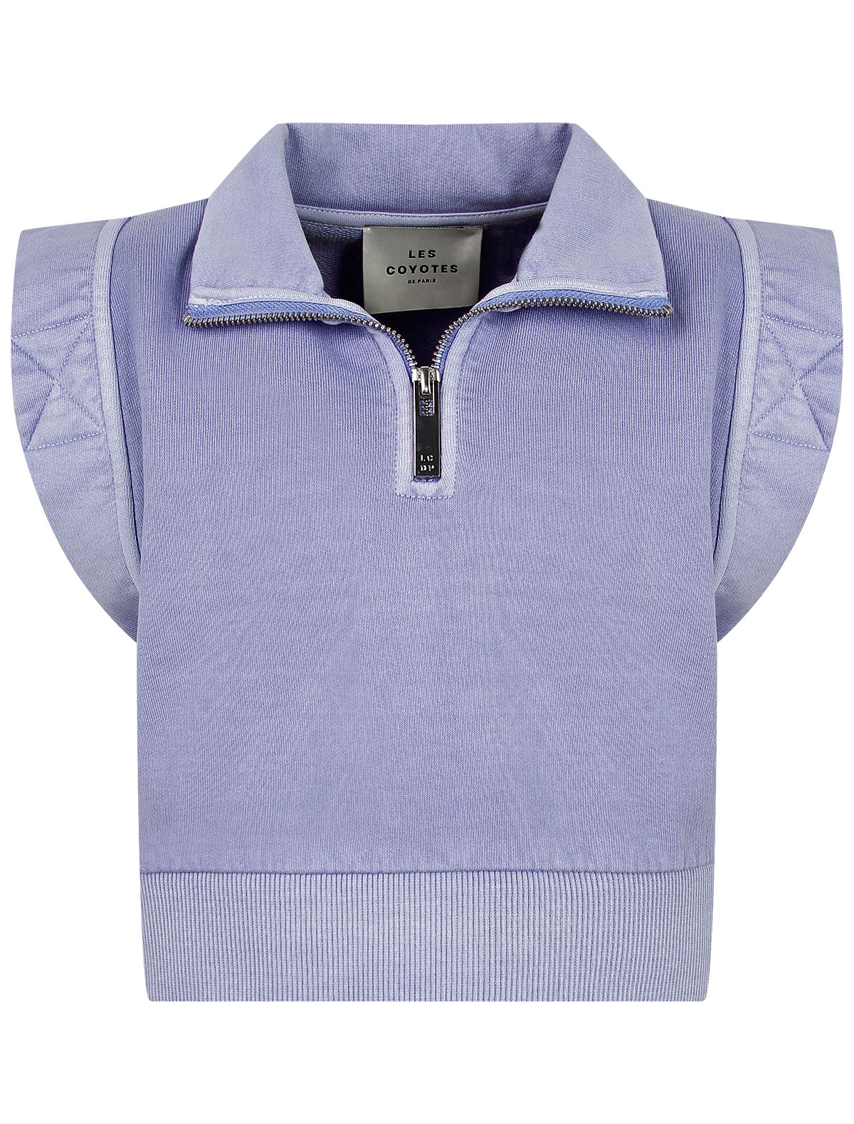 укороченный лиловый Жилет