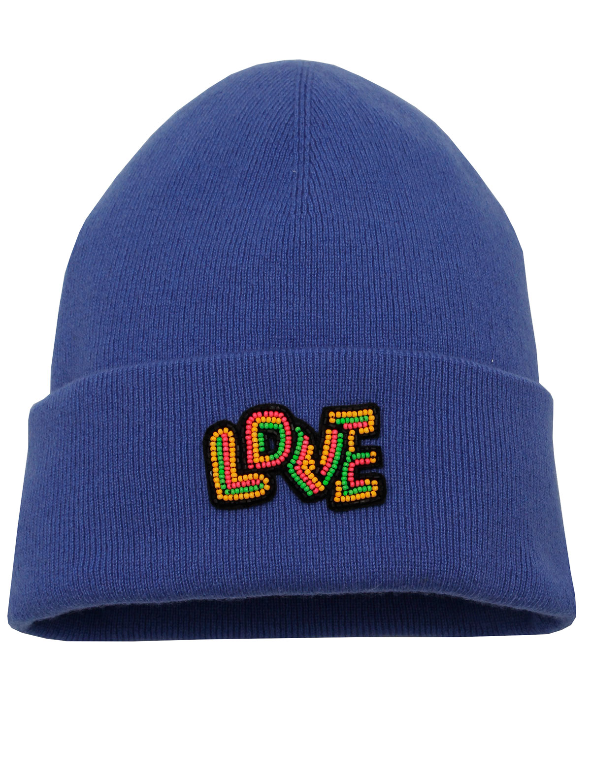 Шапка с вышивкой из бисера