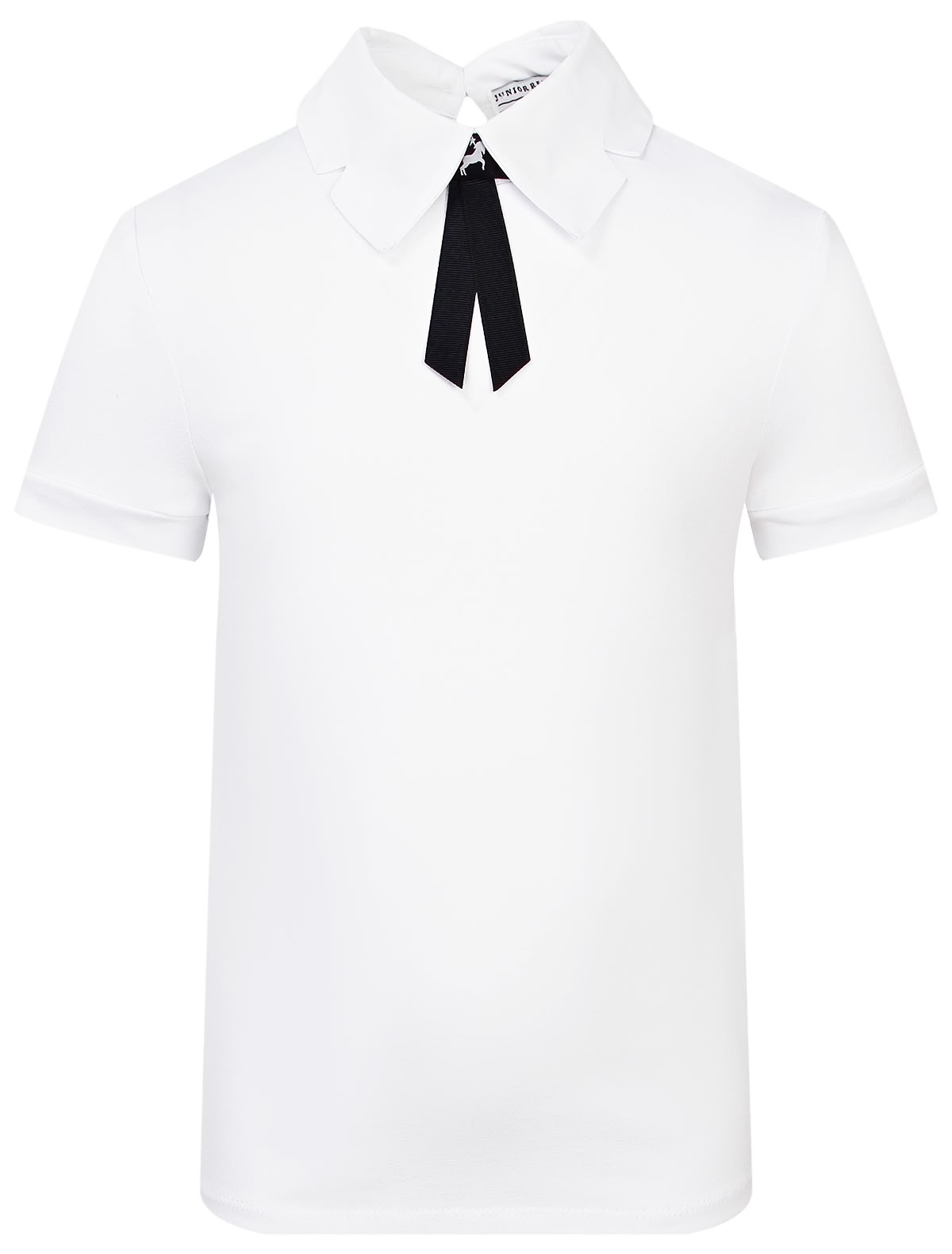 Белая блуза с коротким рукавом