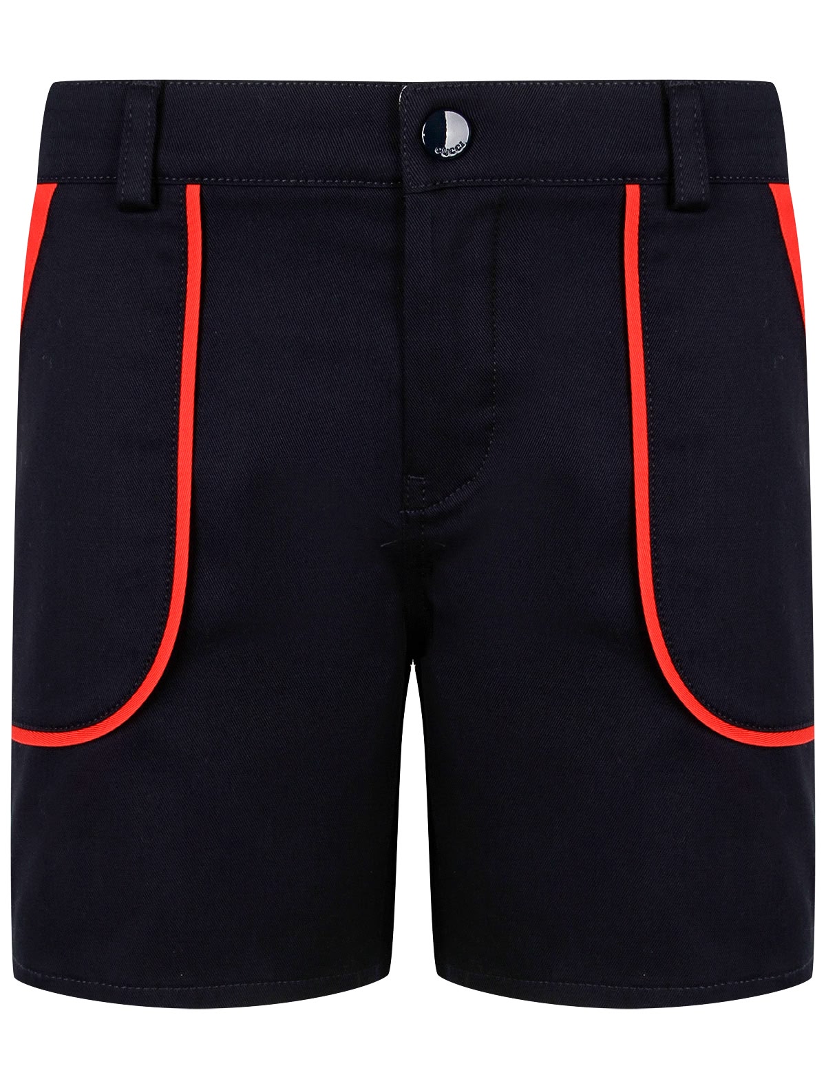 короткие шорты с красной полоской