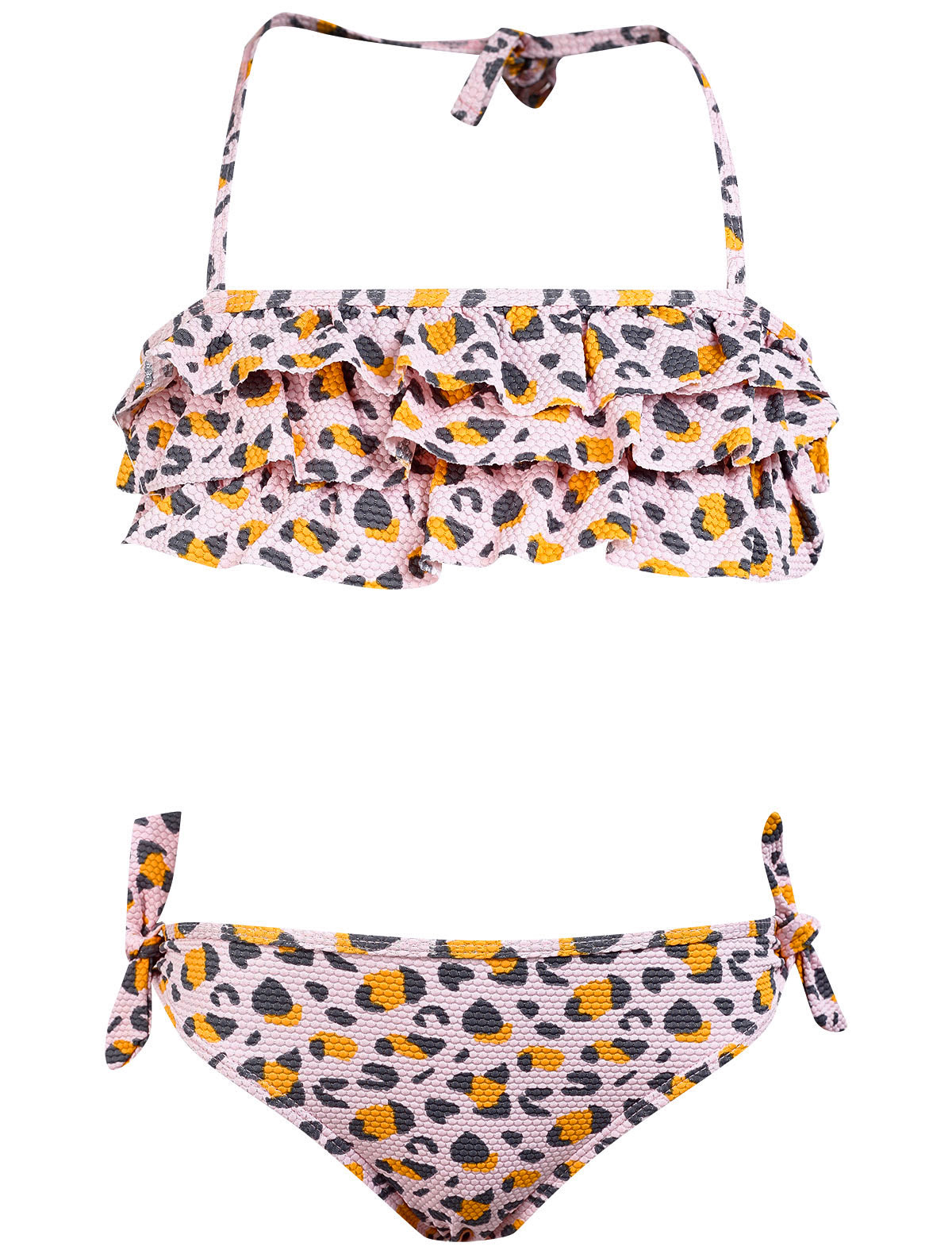 Раздельный купальник с леопардовым принтом