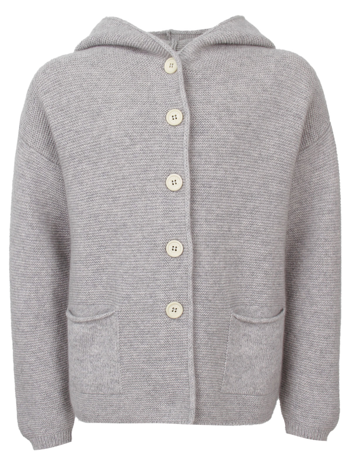 Серый кардиган из кашемира