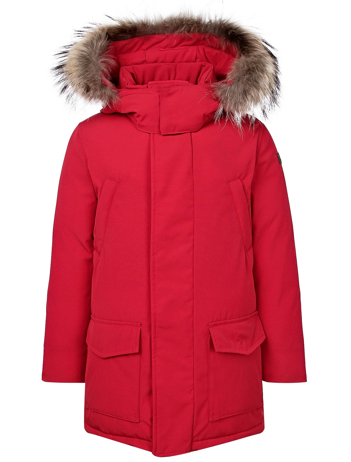 Пуховое пальто с капюшоном