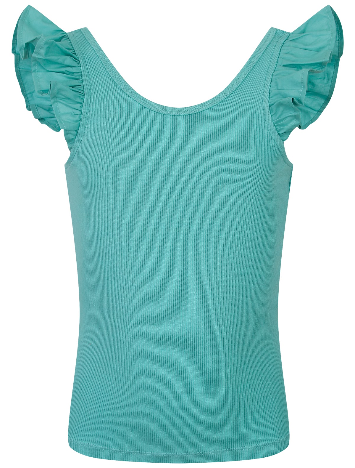 Топ с рукавами-оборками