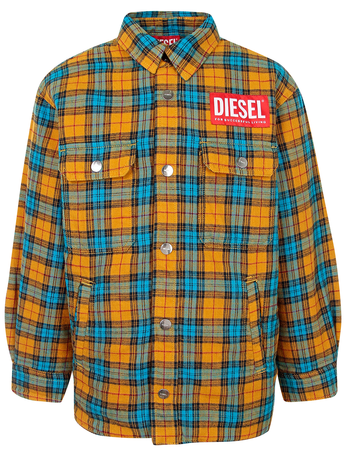 Рубашка Diesel желтого цвета