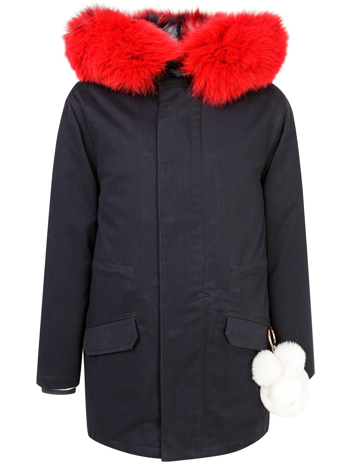 Парка с подкладкой из натурального меха лисы