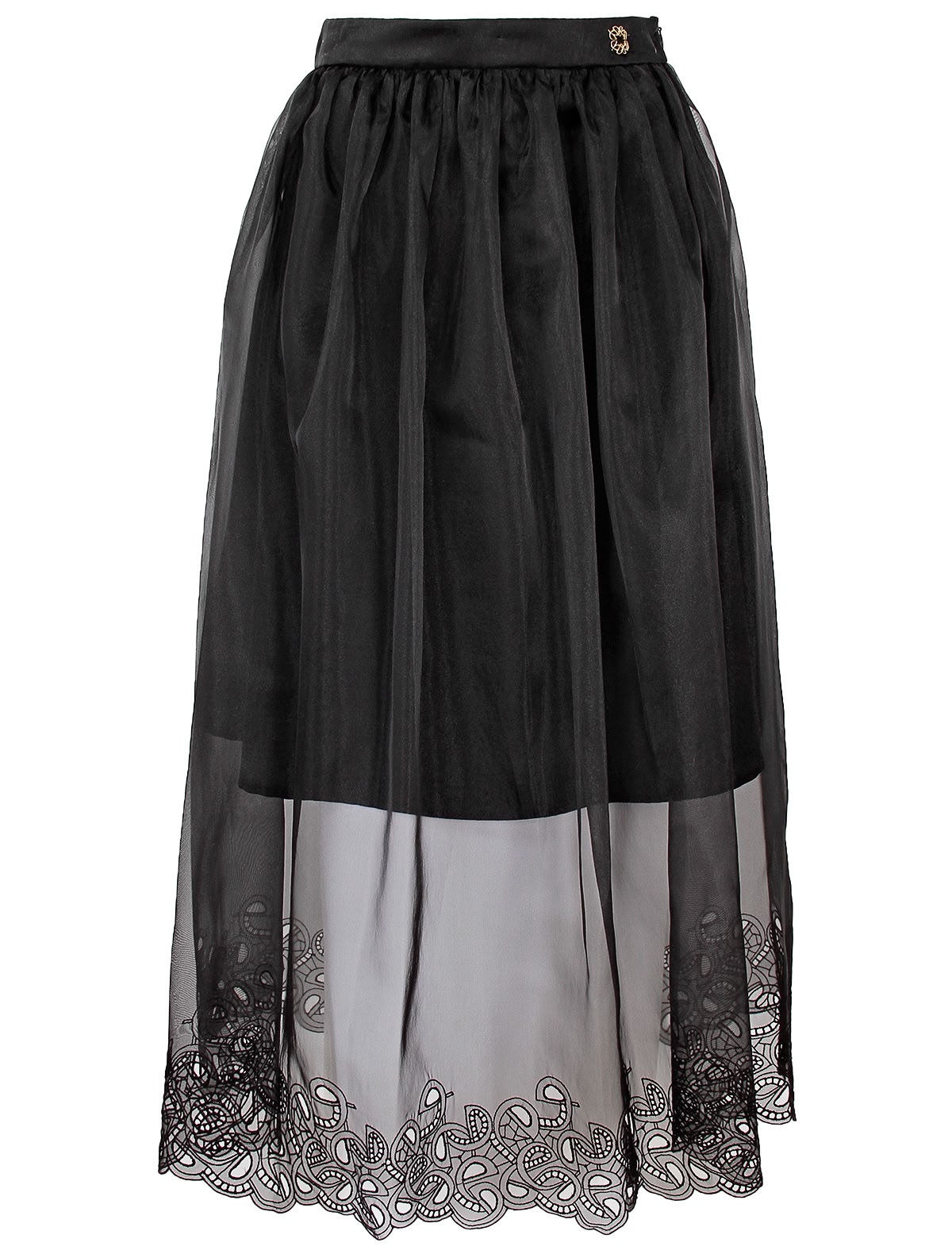 Юбка с тюлевым слоем