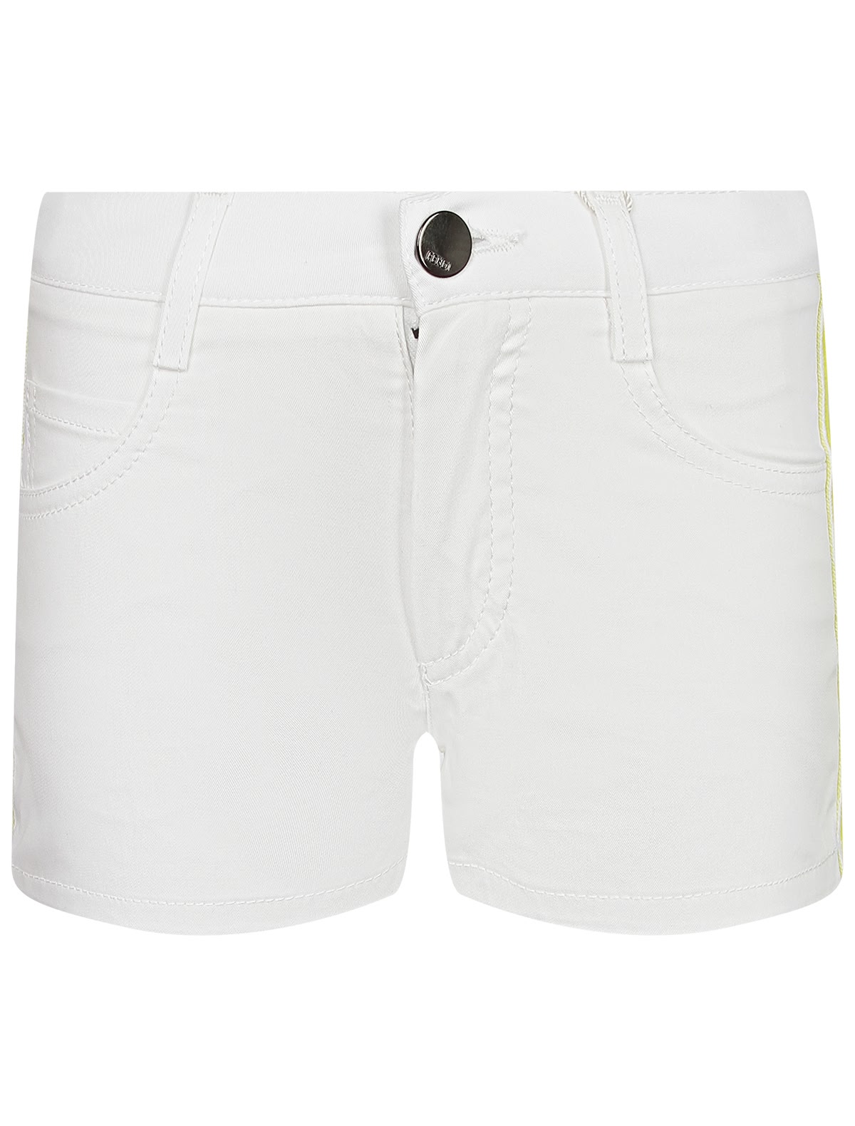 Белые шорты с контрастными лампасами