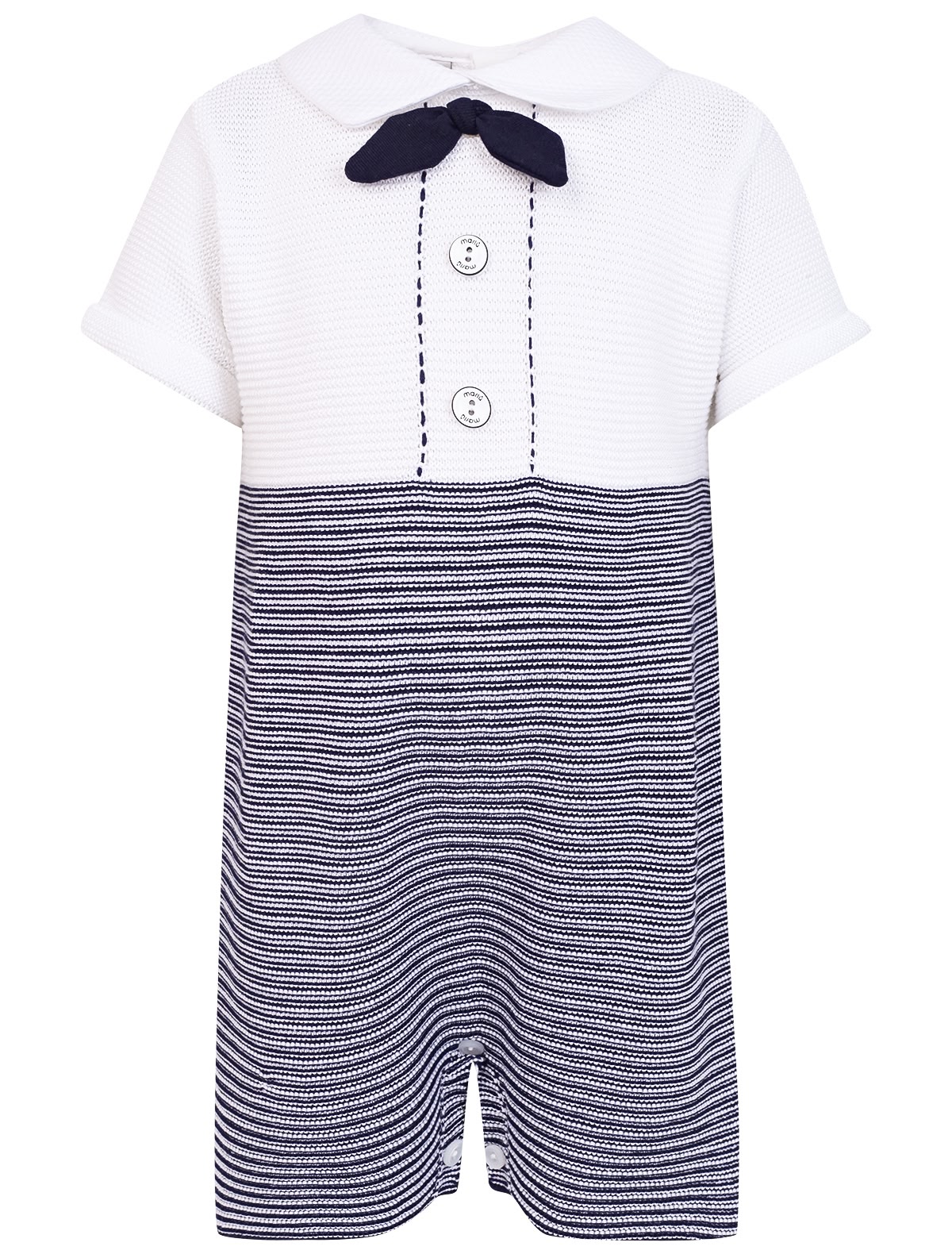 Хлопковый боди с имитацией шорт и рубашки