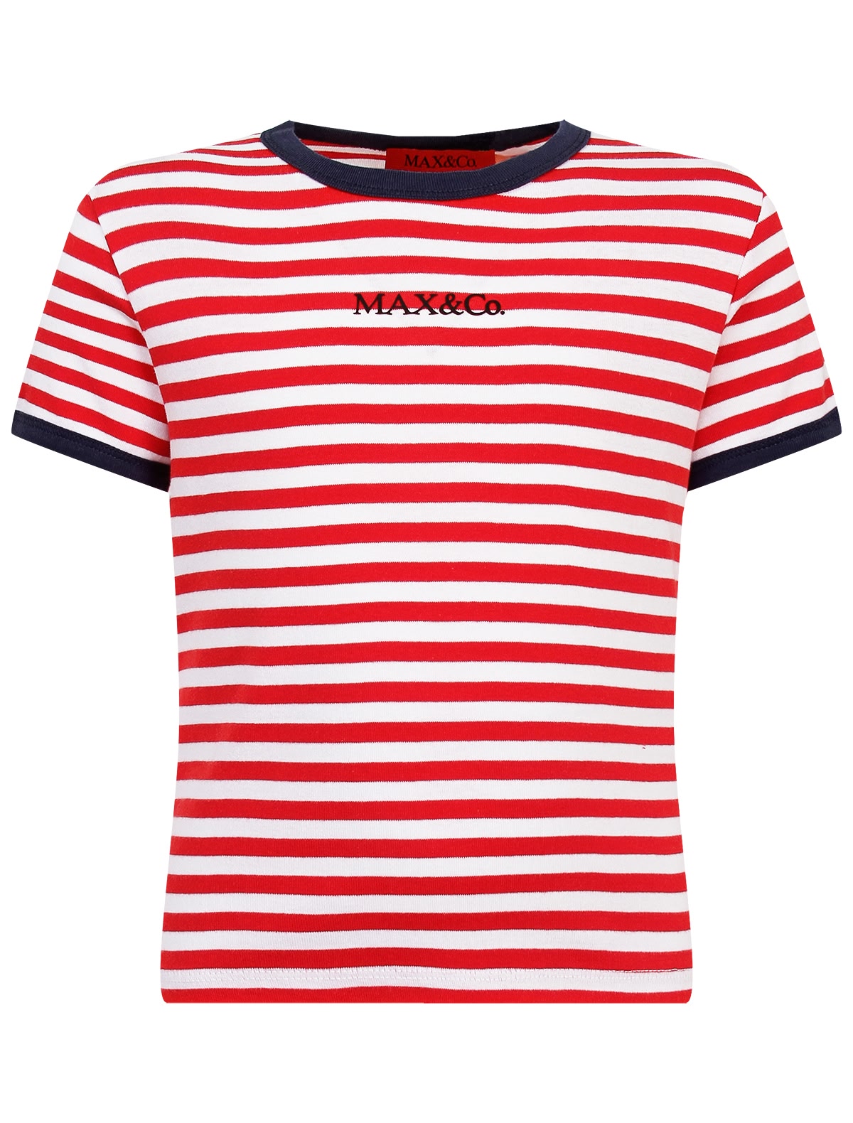 Футболка в красную полоску