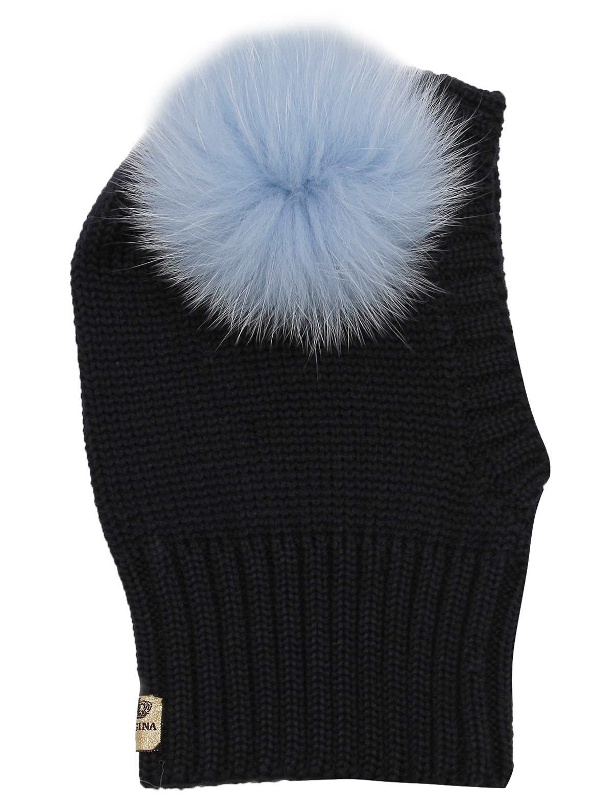 Шапка-шлем с пумпоном