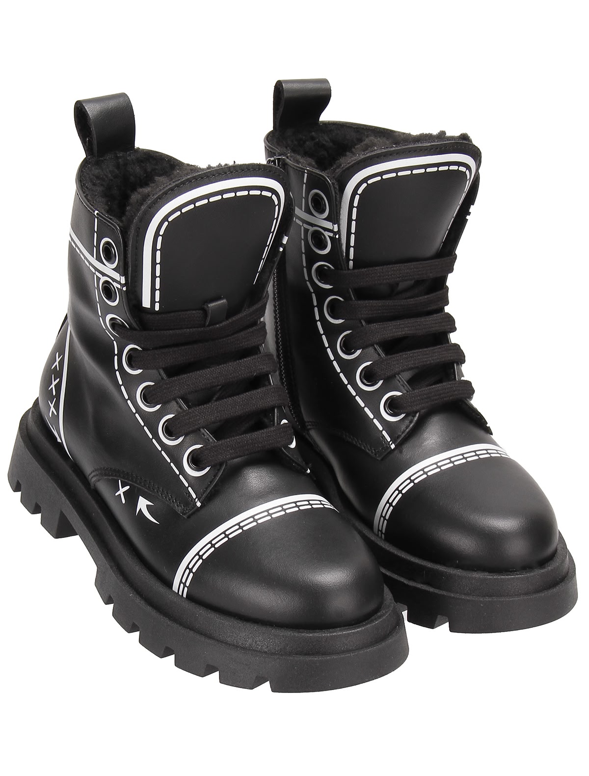 Ботинки с рисунком