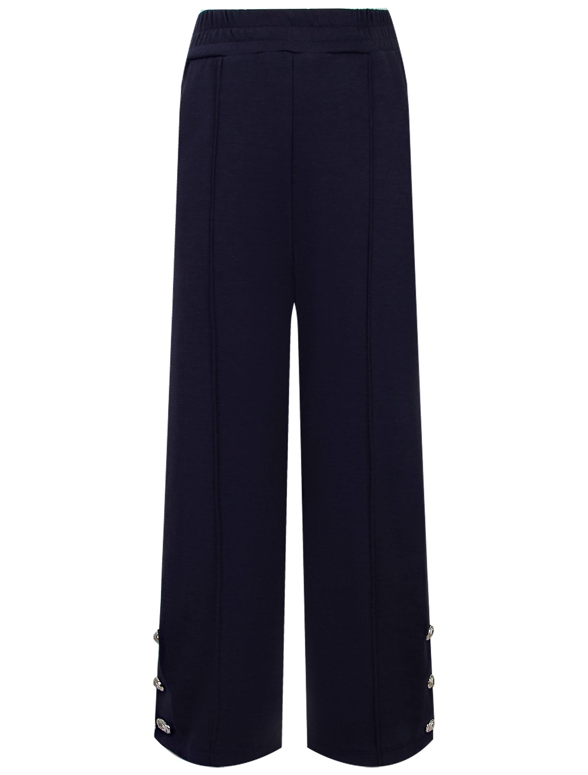 Брюки спортивные с декоративными пуговицами