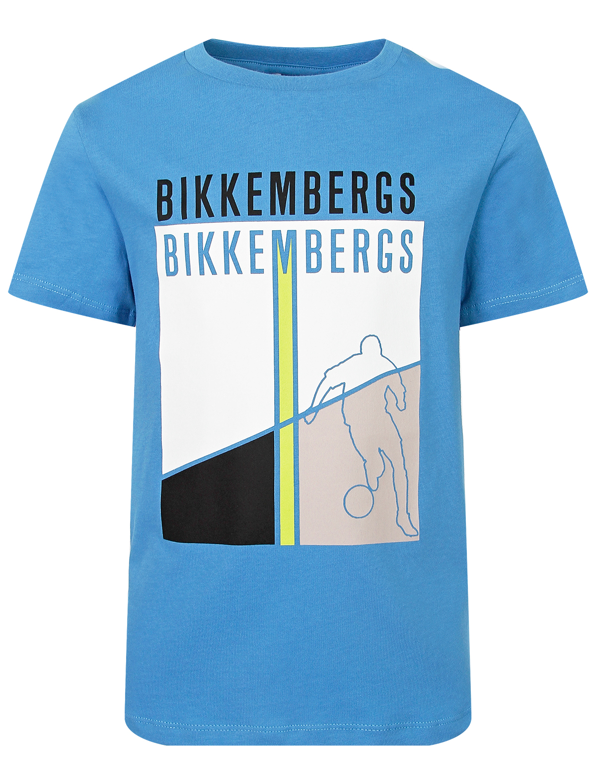 Футболка Bikkembergs 2663243, цвет голубой, размер 7 1134619411816 - фото 1