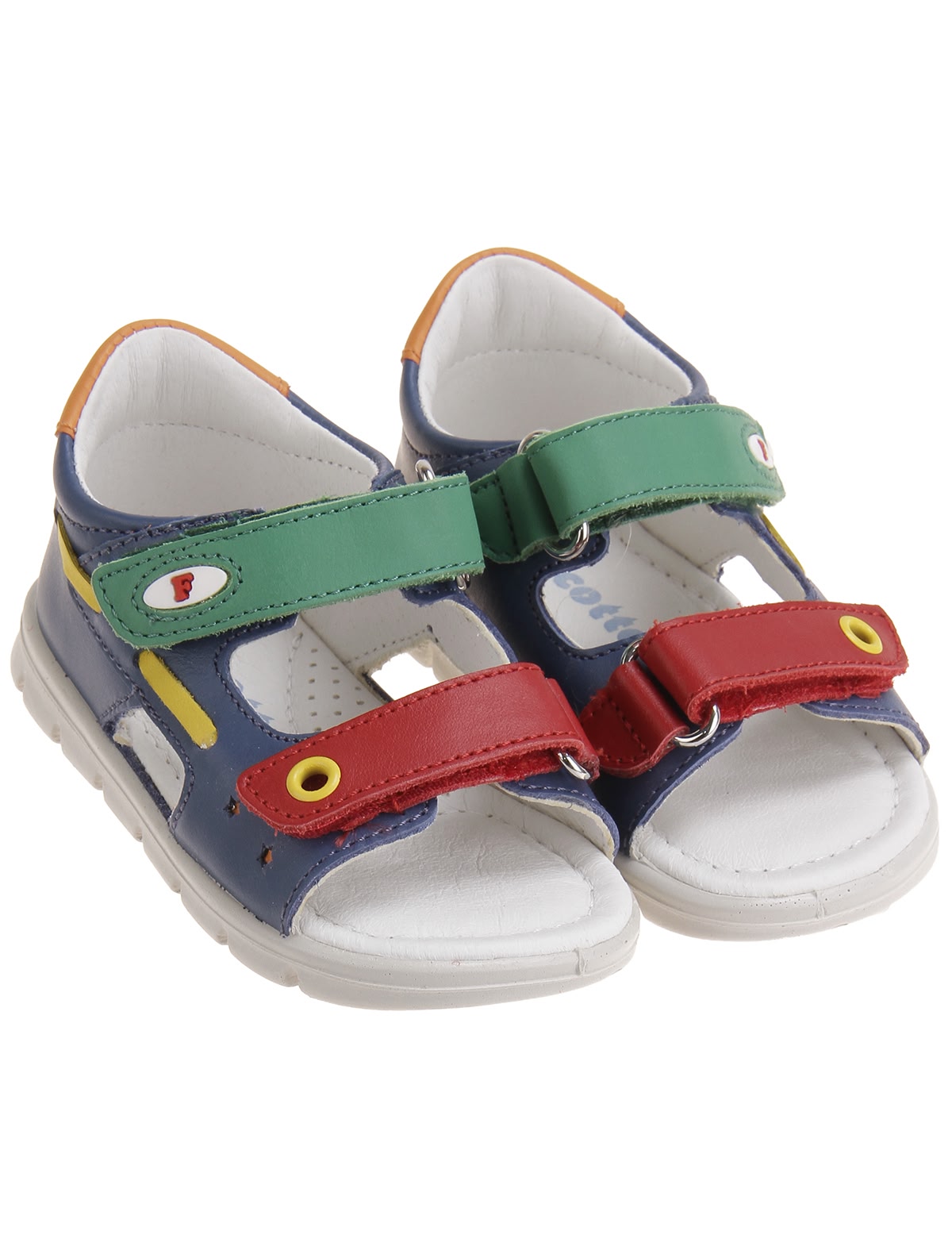 Разноцветные сандалии