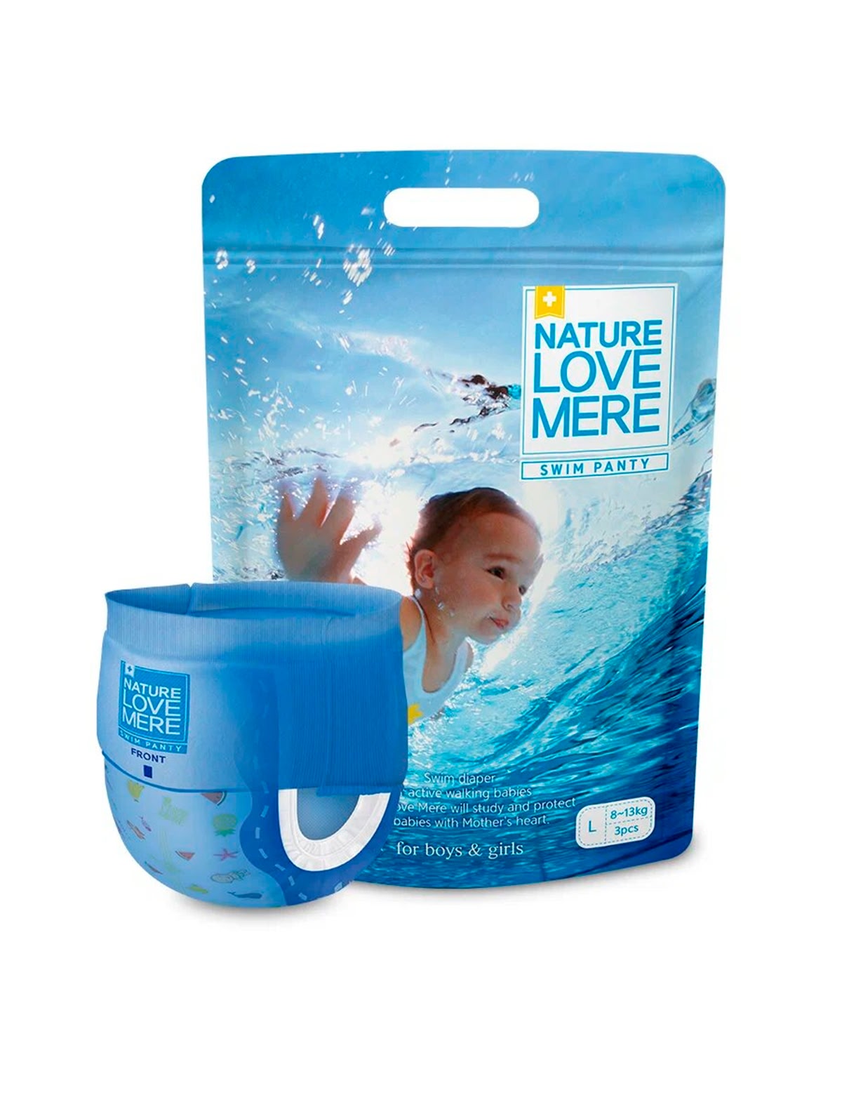 Подгузники для плавания- L, 8-13кг, 3шт.