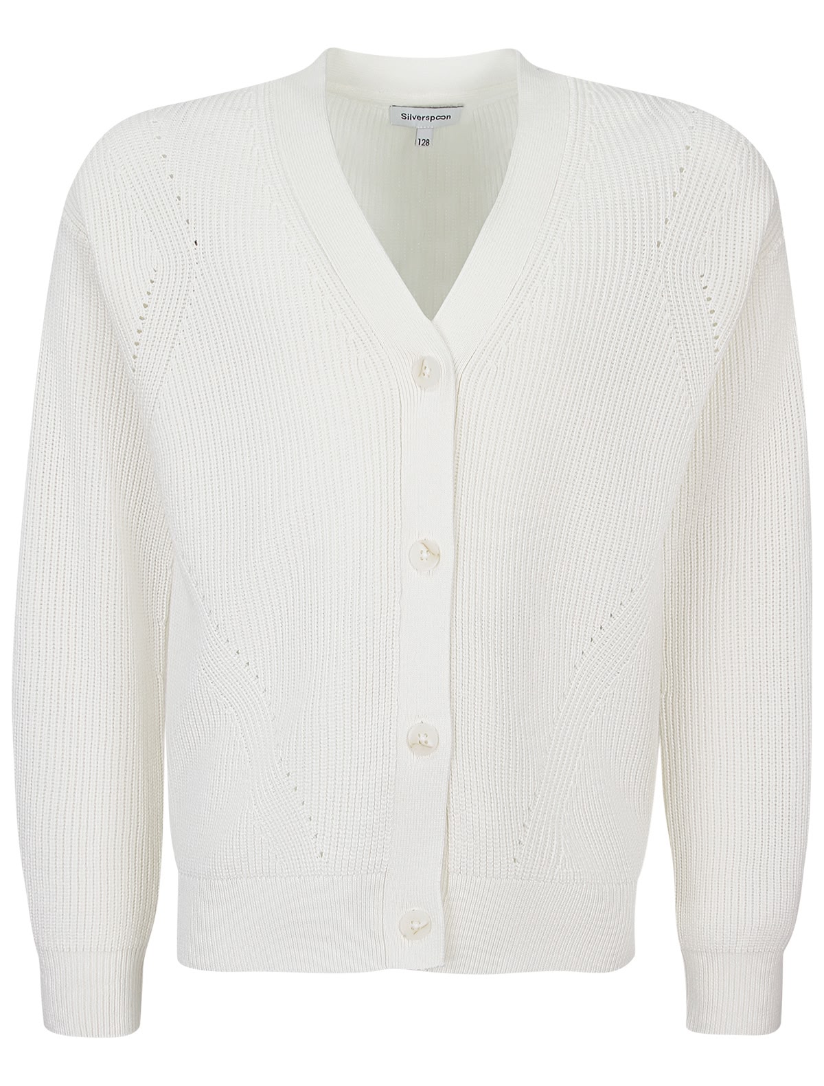 Молочный кардиган на пуговицах