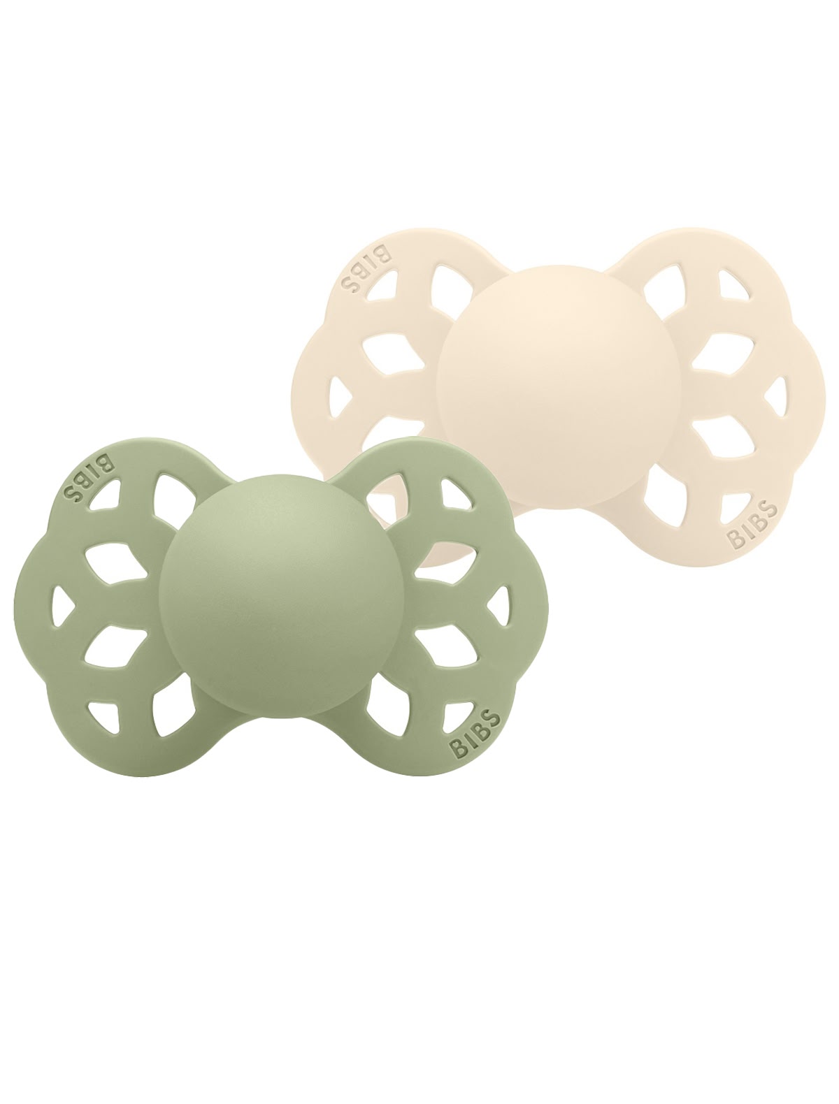 Набор пустышек из 2 шт со скошенной силиконовой соской