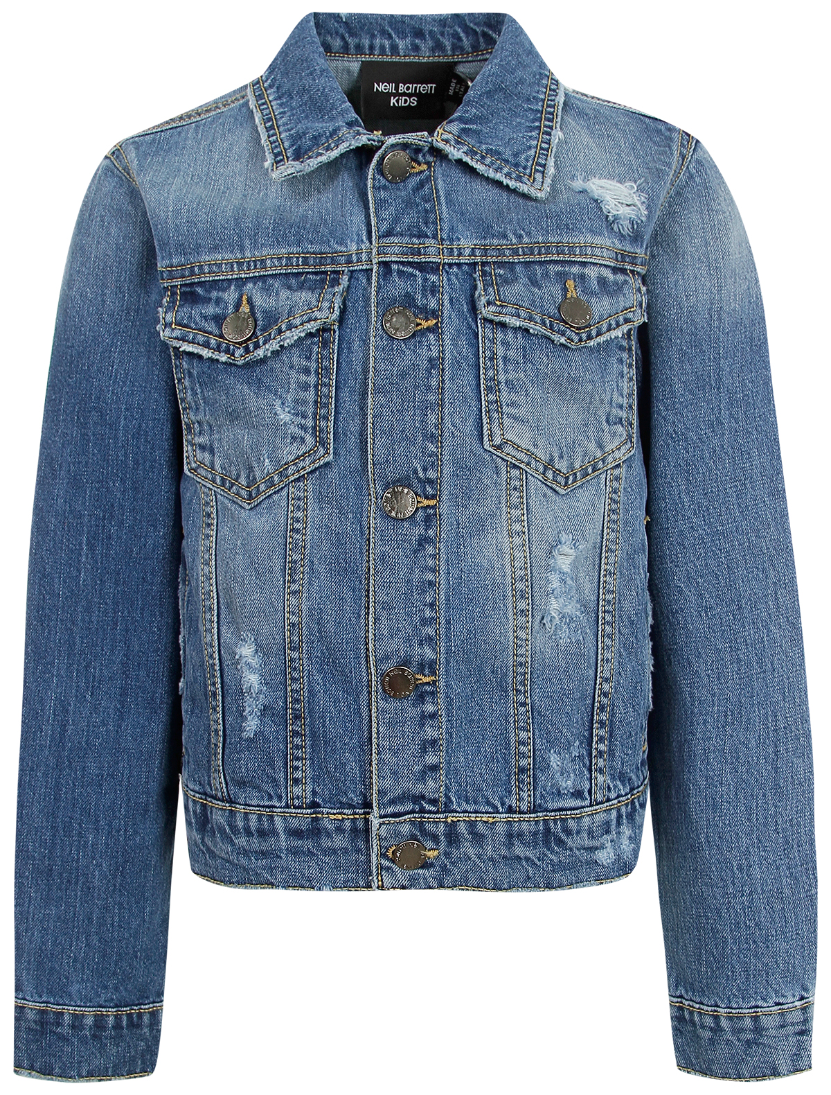 Куртка NEIL BARRETT KIDS 2528231, цвет синий, размер 13 1074519370717 - фото 1