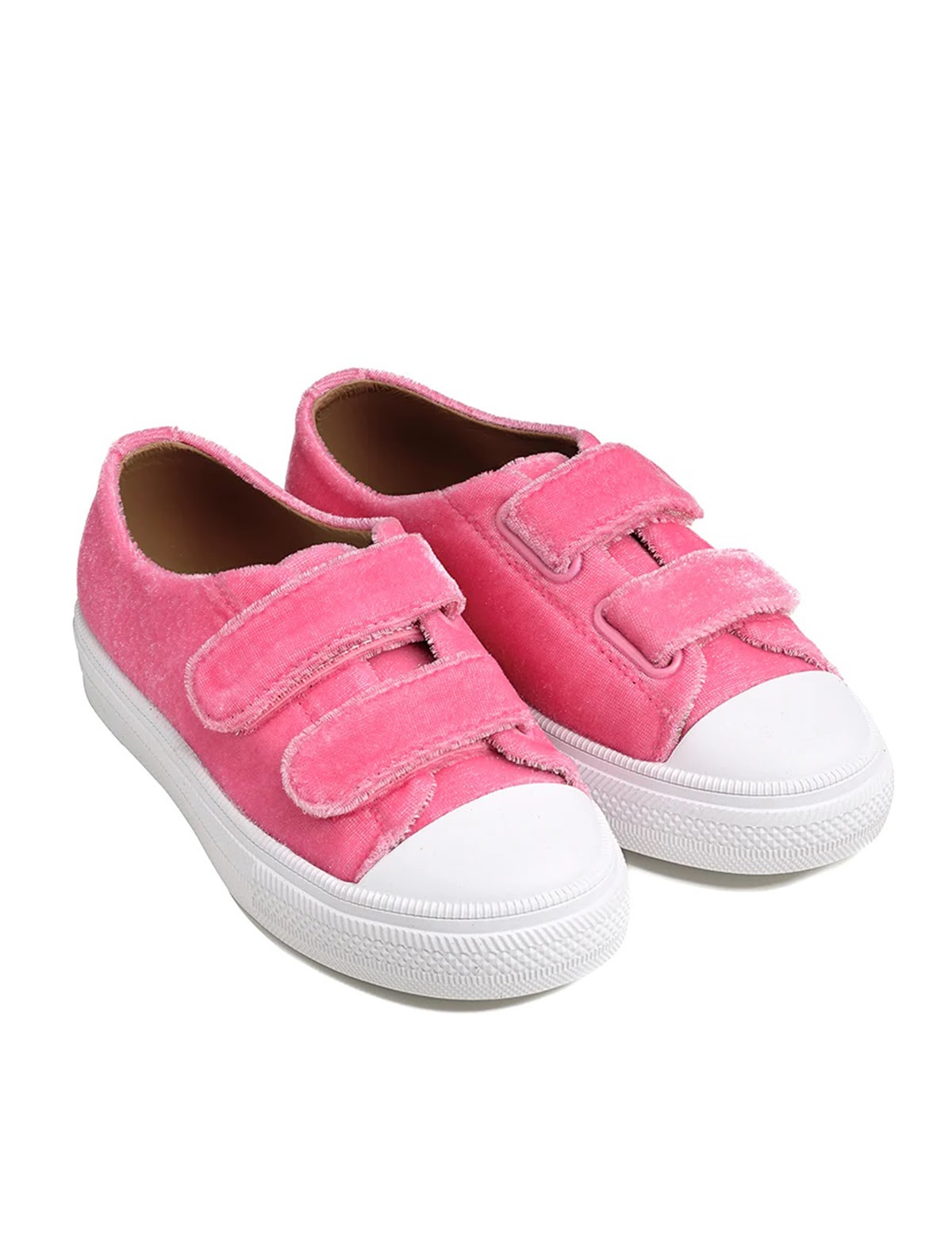 Бархатные розовые кеды