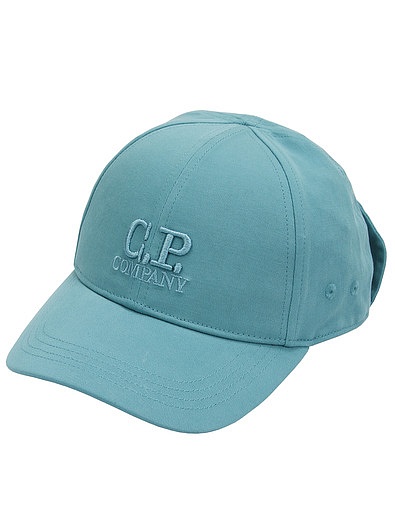 Голубая кепка с вышитым логотипом C.P.Company - 1184518370035 - Фото 1