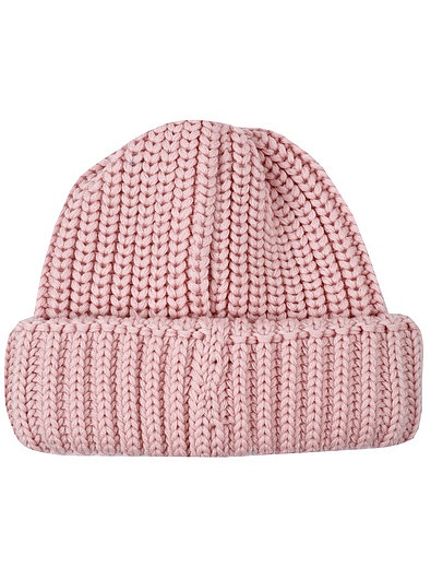 Розовая шапка из шерсти Il Trenino - 1354509182514 - Фото 4
