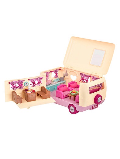 Набор игровой Дом на колёсах с аксессуарами; розовый LI'L WOODZEEZ - 7134529274499 - Фото 3