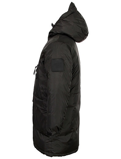 Удлиненная куртка с объемными карманами Bikkembergs - 1074519283734 - Фото 2