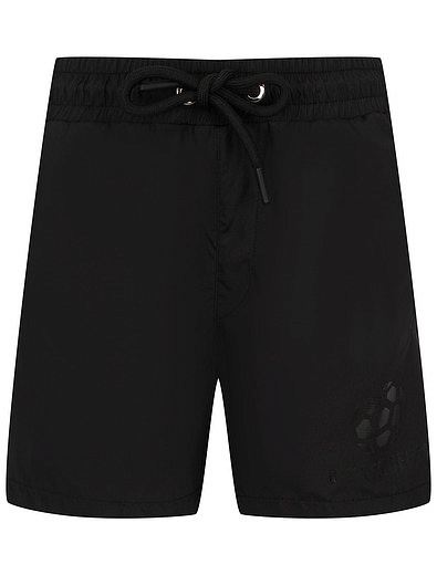 Черные пляжные шорты на кулиске Bikkembergs - 4104519370152 - Фото 1