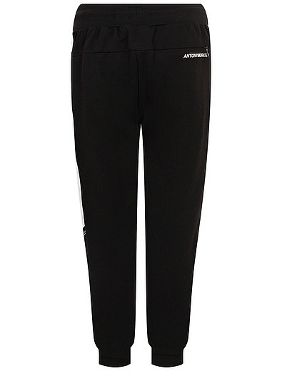 Чёрные спортивные брюки с белыми полосками Antony Morato - 4244519373330 - Фото 3
