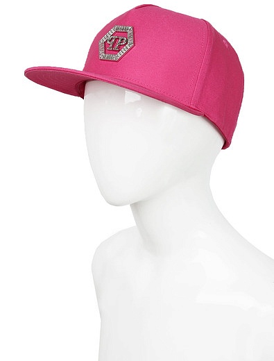 Розовая кепка с эмблемой логотипа Philipp Plein - 1184509070074 - Фото 8