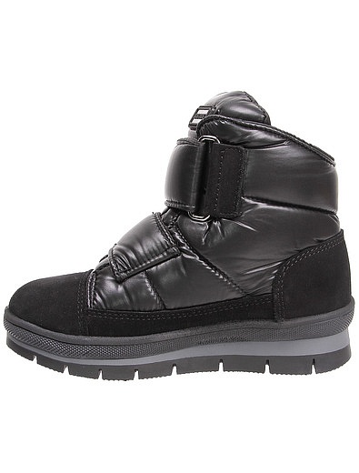 Черные утепленные ботинки на липучках Jog Dog - 2031119880465 - Фото 3