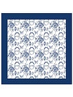 Синий платок из шёлка с узором - 0014500370037
