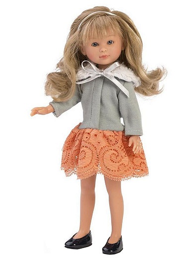 Кукла Селия в оранжевой юбке и сером жакете 30 см ASI - 7112500980041 - Фото 1