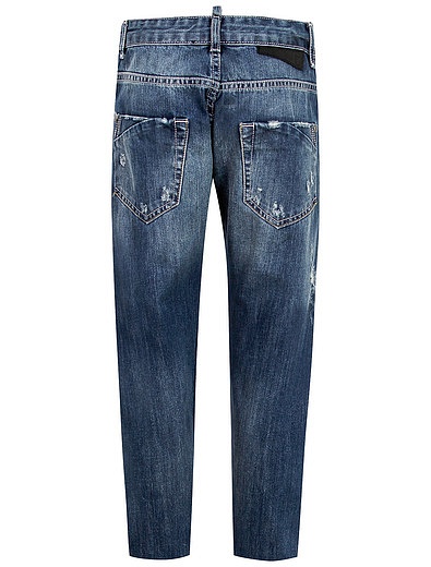 Синие джинсы с потертостями ATTIC21 - 1161419970410 - Фото 2