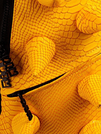 Желтый Рюкзак с имитацией змеиной кожи 44х30 MUI-MaxItUP - 1504500280126 - Фото 3