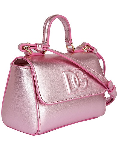 Лакированная сумка с объемным логотипом Dolce & Gabbana - 1204508180076 - Фото 6