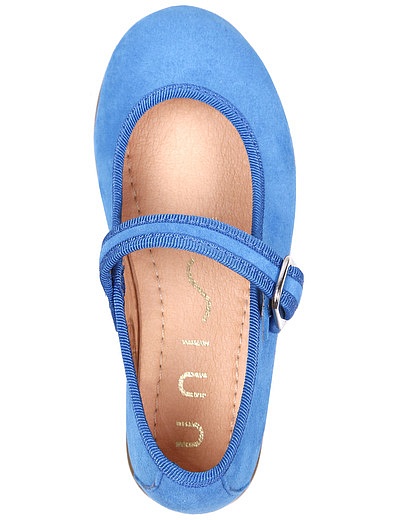 Замшевые голубые туфли UNISA - 2011509970013 - Фото 5