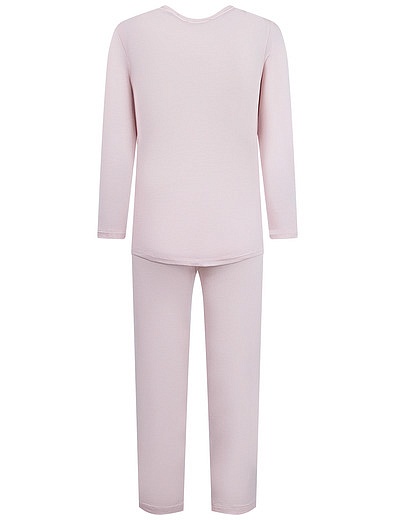 Розовая пижама с кружевными вставками Sognatori - 0214509080290 - Фото 2