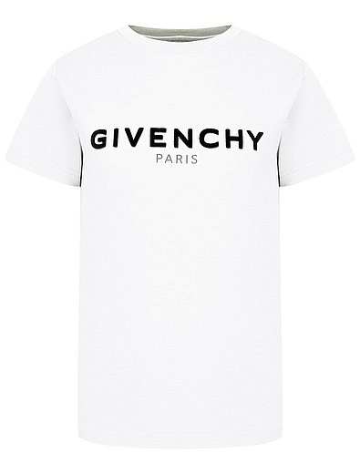 Белая футболка с принтом логотипа GIVENCHY - 1134529180802 - Фото 1