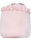 Розовая шапка из шерсти - 1352609780302