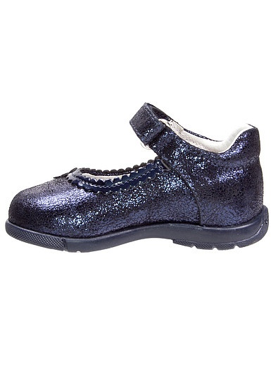 Синие туфли из натуральной кожи Primigi - 2010409780036 - Фото 3