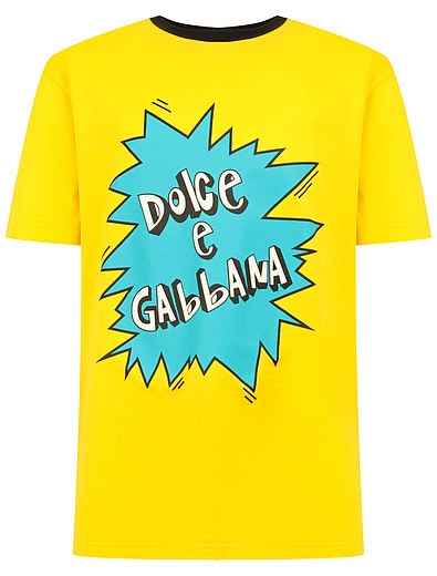 футболка с принтом логотипа Dolce & Gabbana - 1134519077303 - Фото 1
