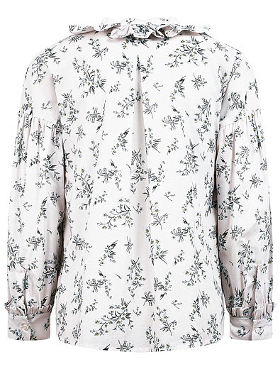 Блуза с цветочным узором Il Gufo - 1034509181921 - Фото 2
