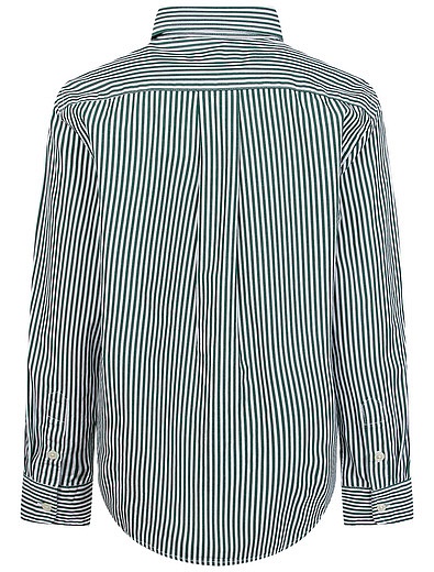 Рубашка в полоску с логотипом Ralph Lauren - 1014519083989 - Фото 2