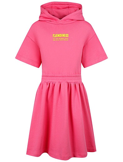Розовое платье с капюшоном Fendi - 1054609272954 - Фото 1