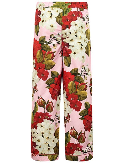 Комплект из блузы и брюк с принтом герань Dolce & Gabbana - 3024509070682 - Фото 8