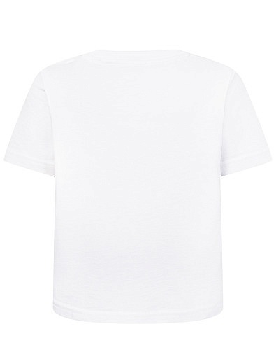 Белая футболка с контрастным карманом Burberry - 1134529177680 - Фото 2